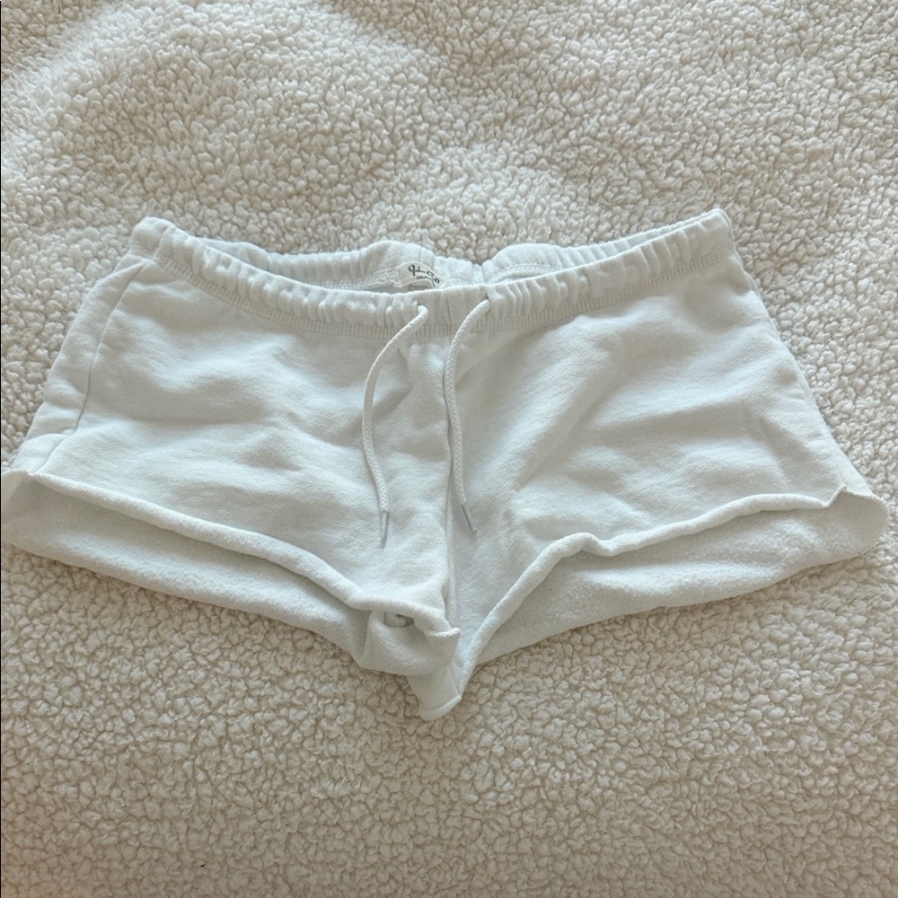 Brandy Melville Cream Fleece Shorts